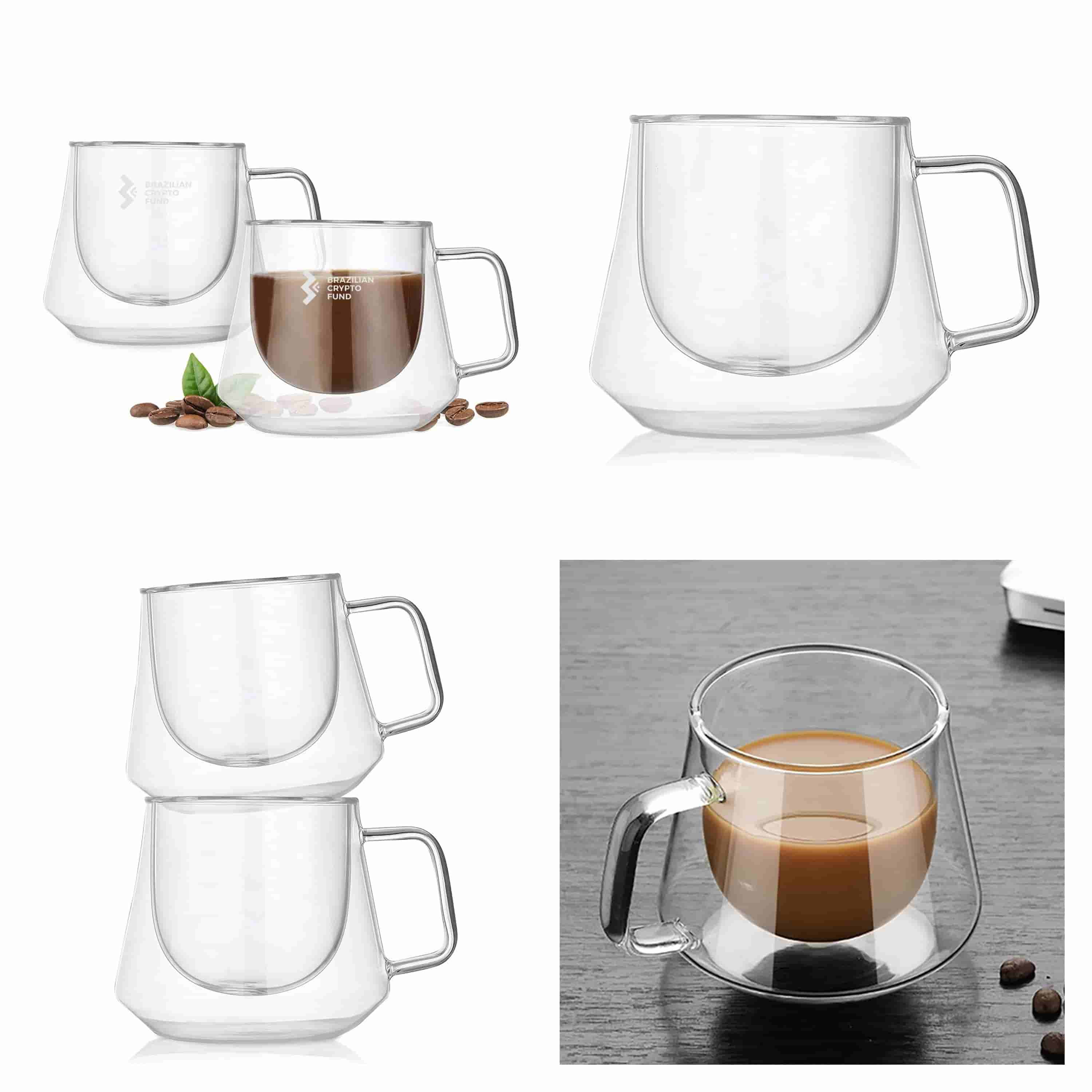 EK015 Diamond Glass Coffee Cup