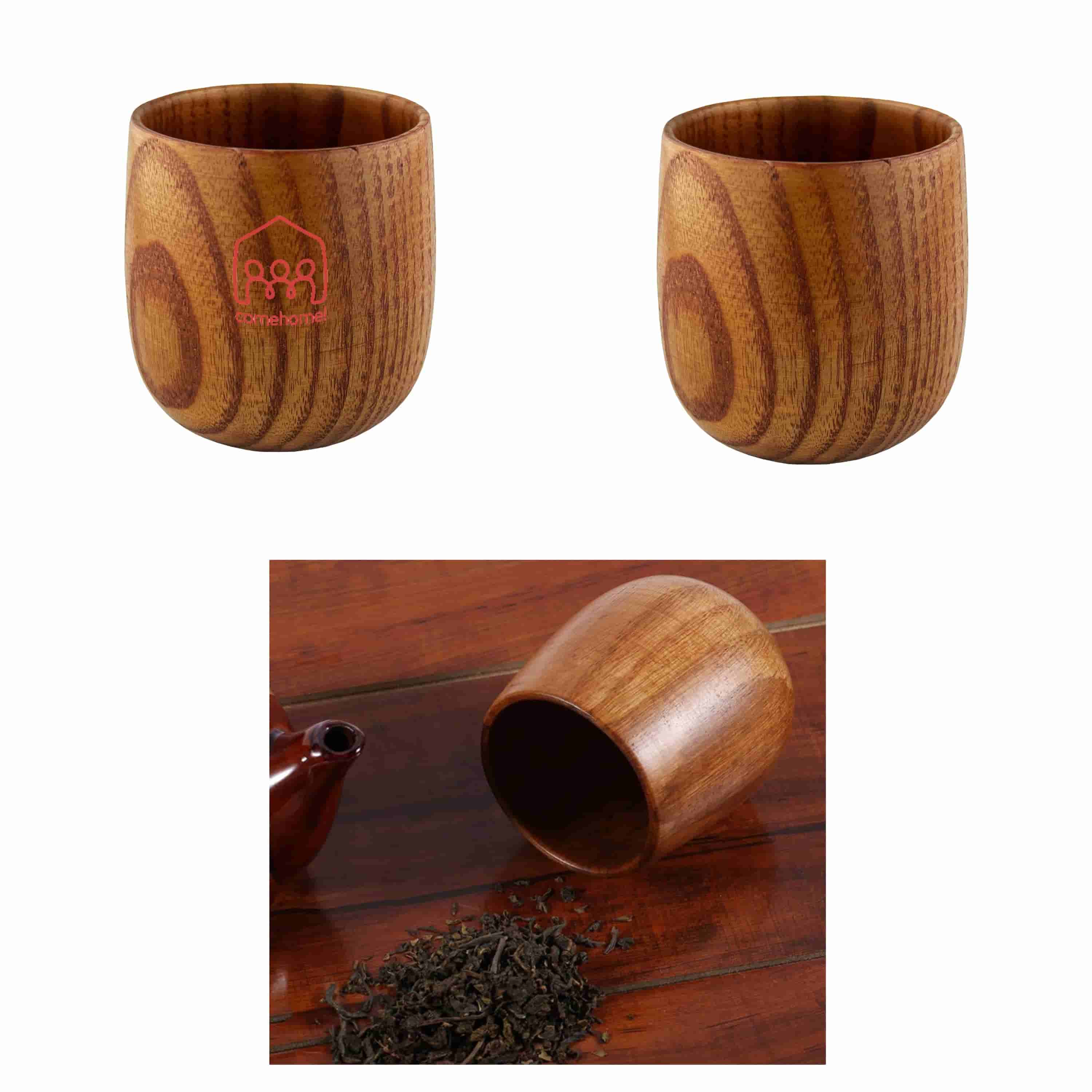 EK019 Small Wooden Coffee Cup