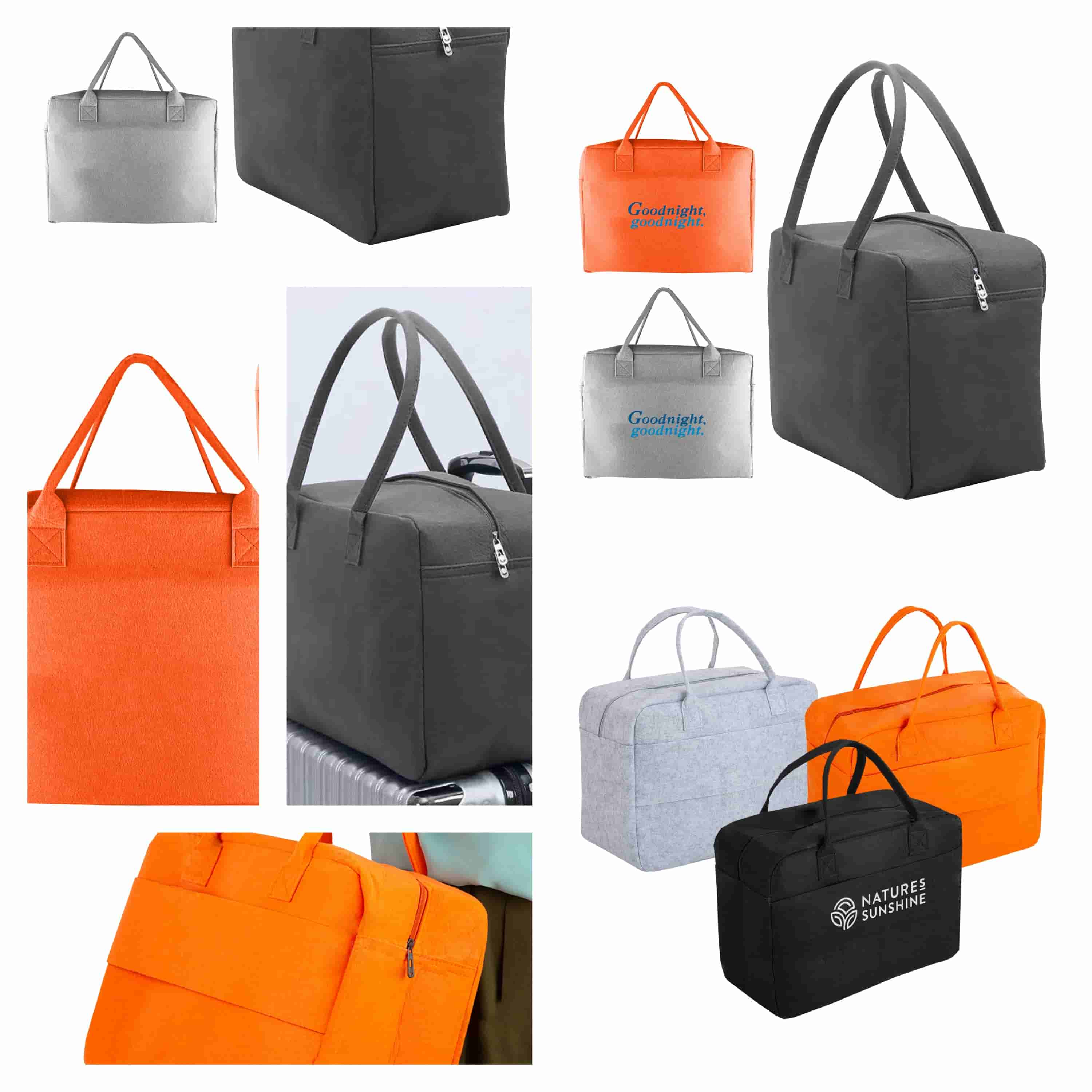 FB006 Mecca Felt Travel Bag