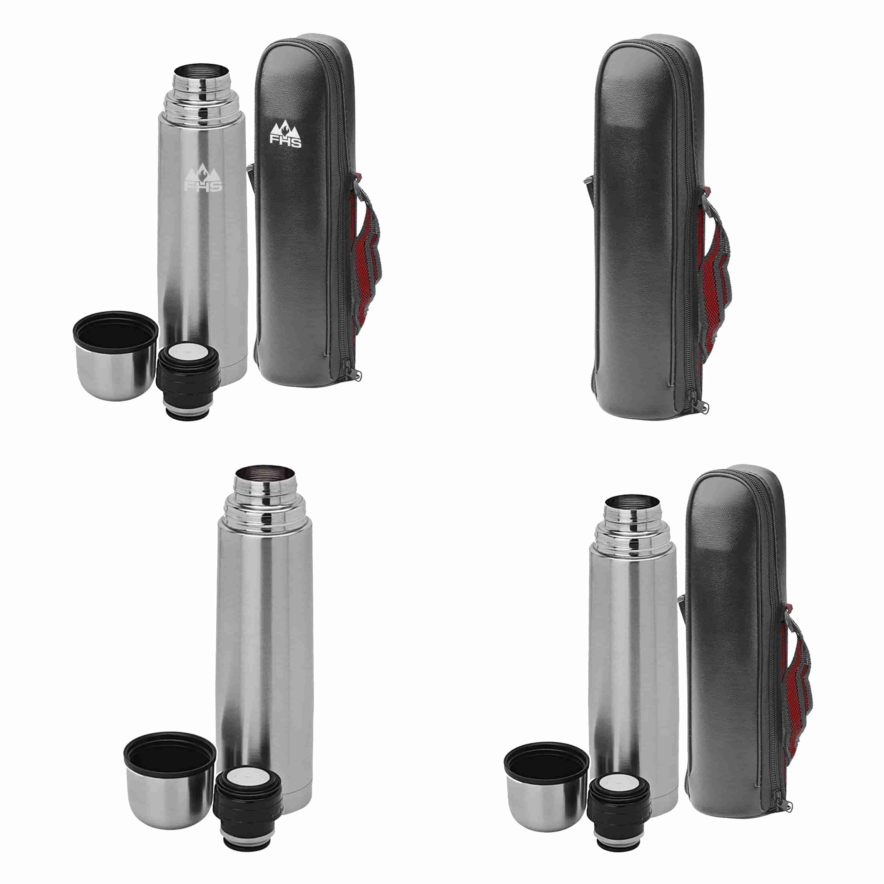 FK002B Bullet Flask Silver 750ml