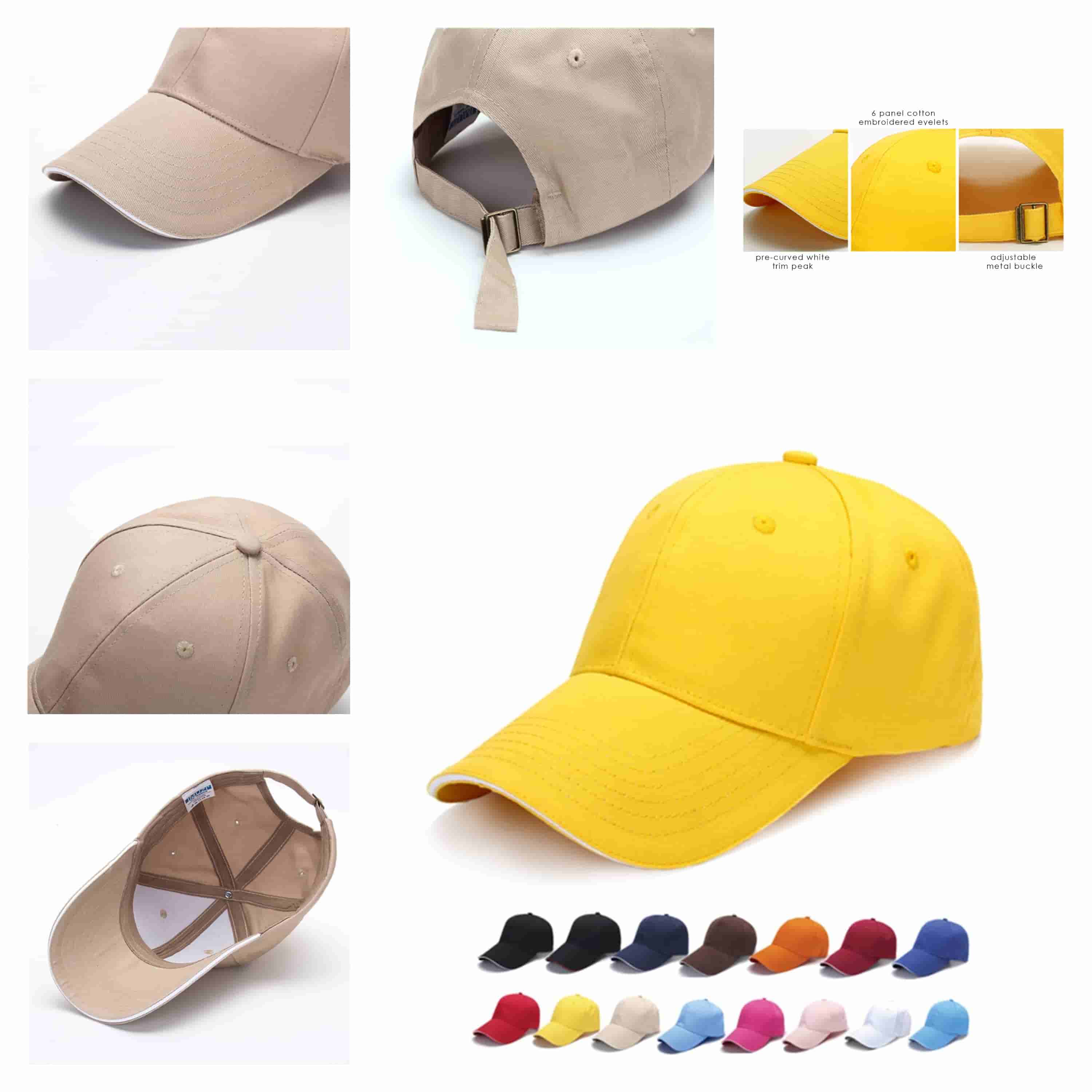 HDW007 Chicago 6 Panel Kid Cotton Sandwich Cap
