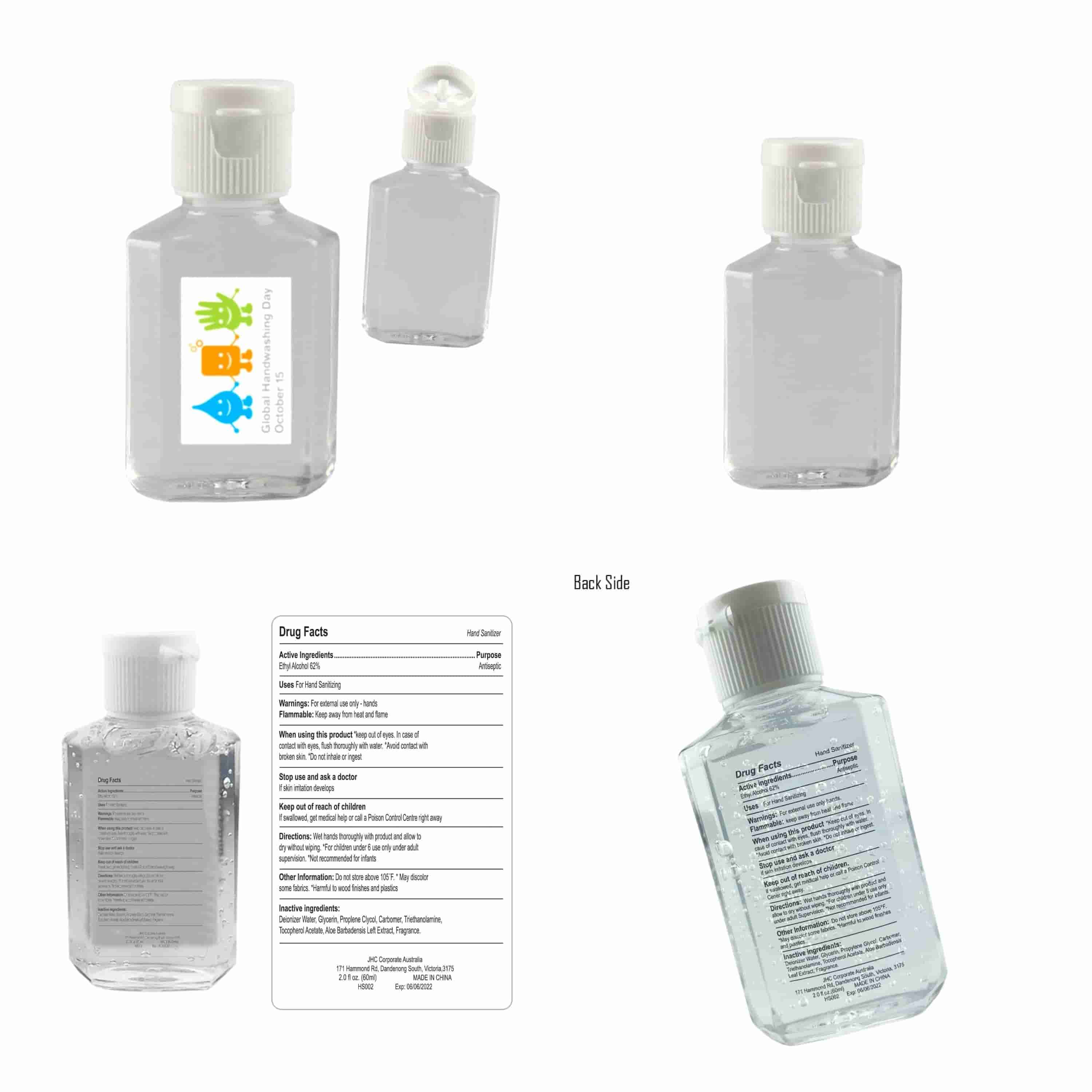 HS002 60Ml Hand Sanitiser Gel