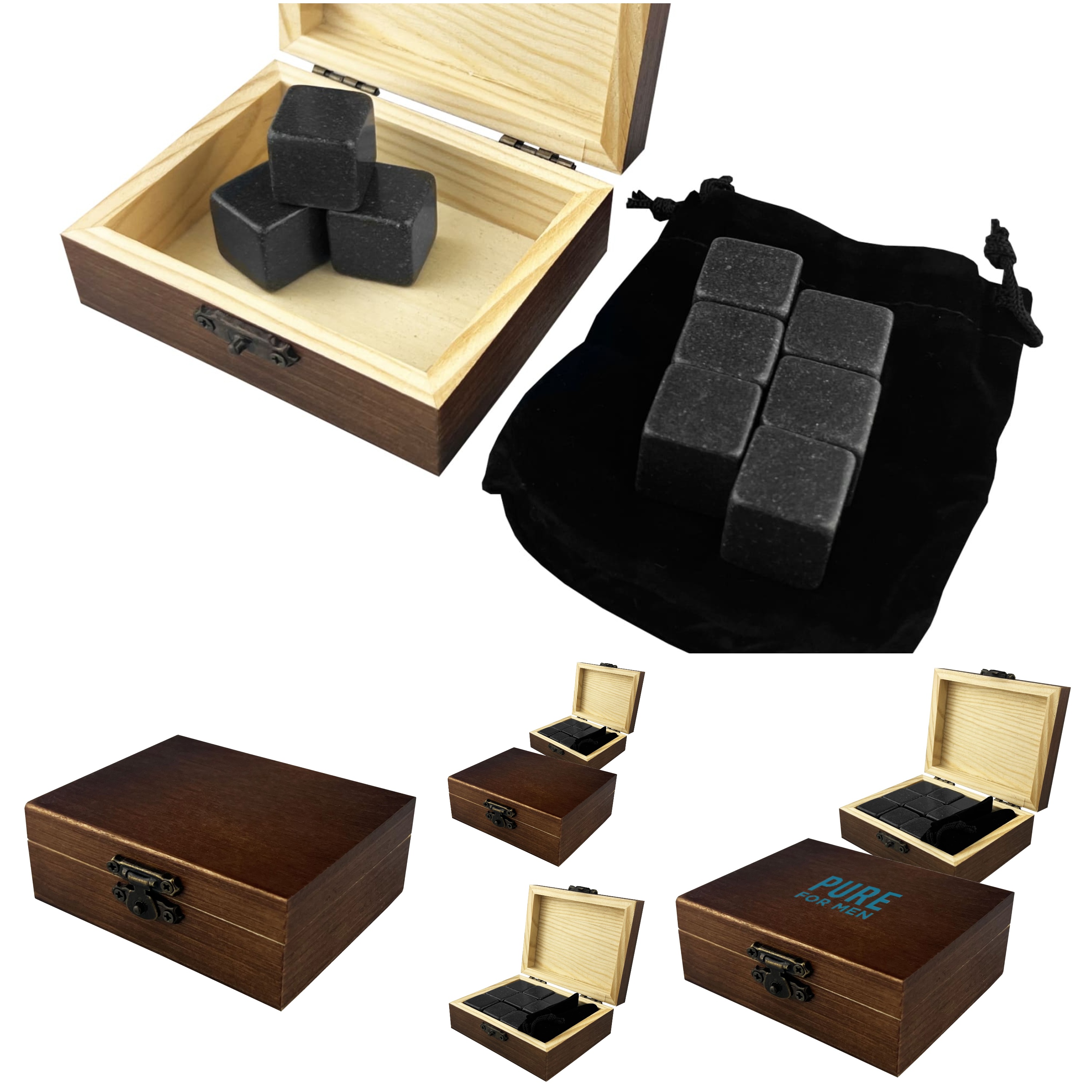 ICB002 Stone Whiskey Ice Cube Set