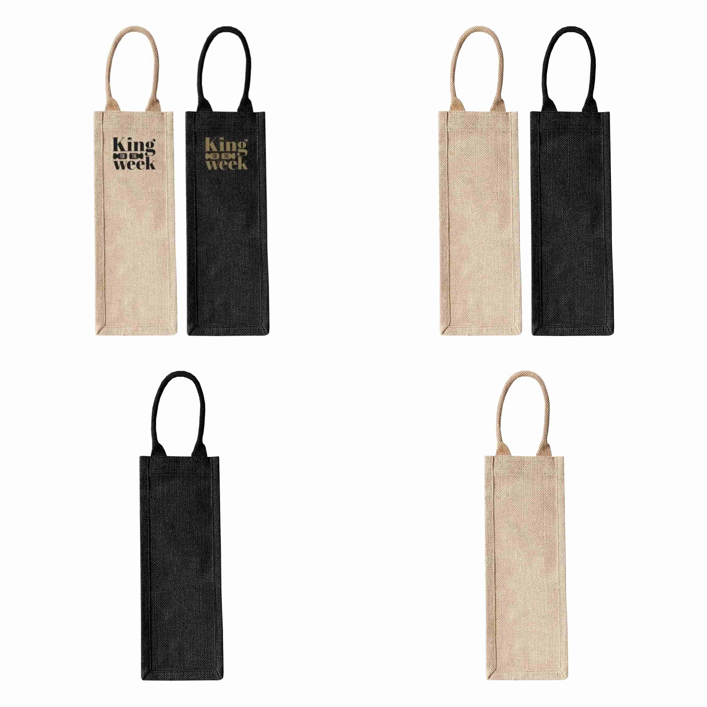 JTB006 Montpellier Jute Wine Carrier