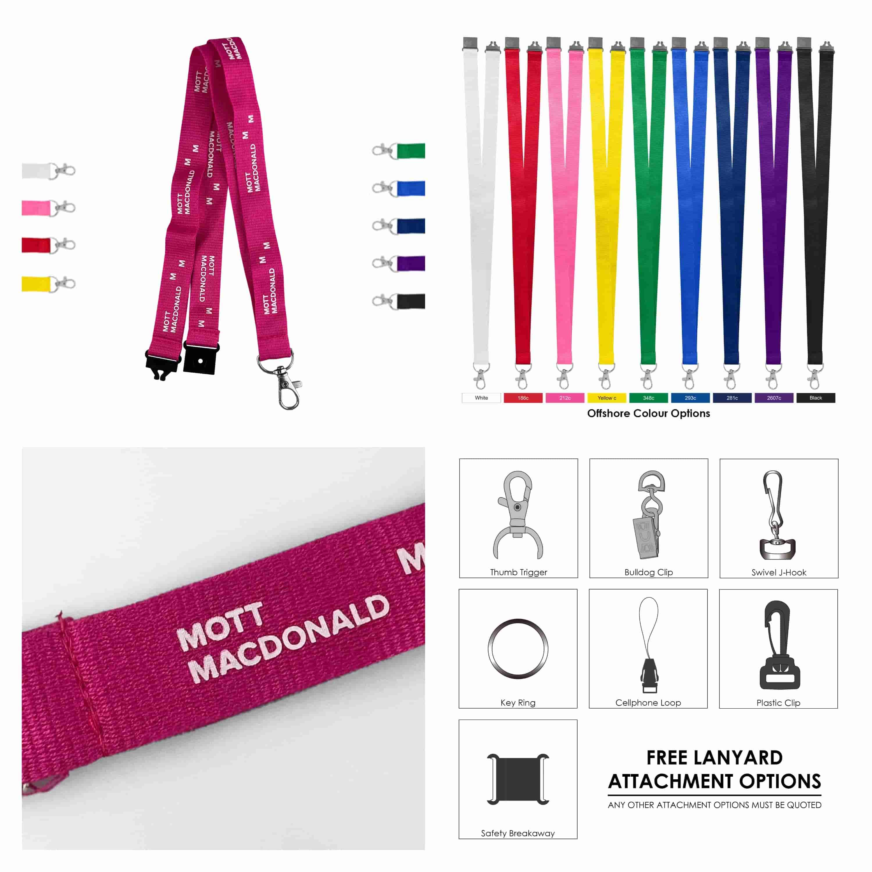 LN021 Cotton Lanyard 20mm