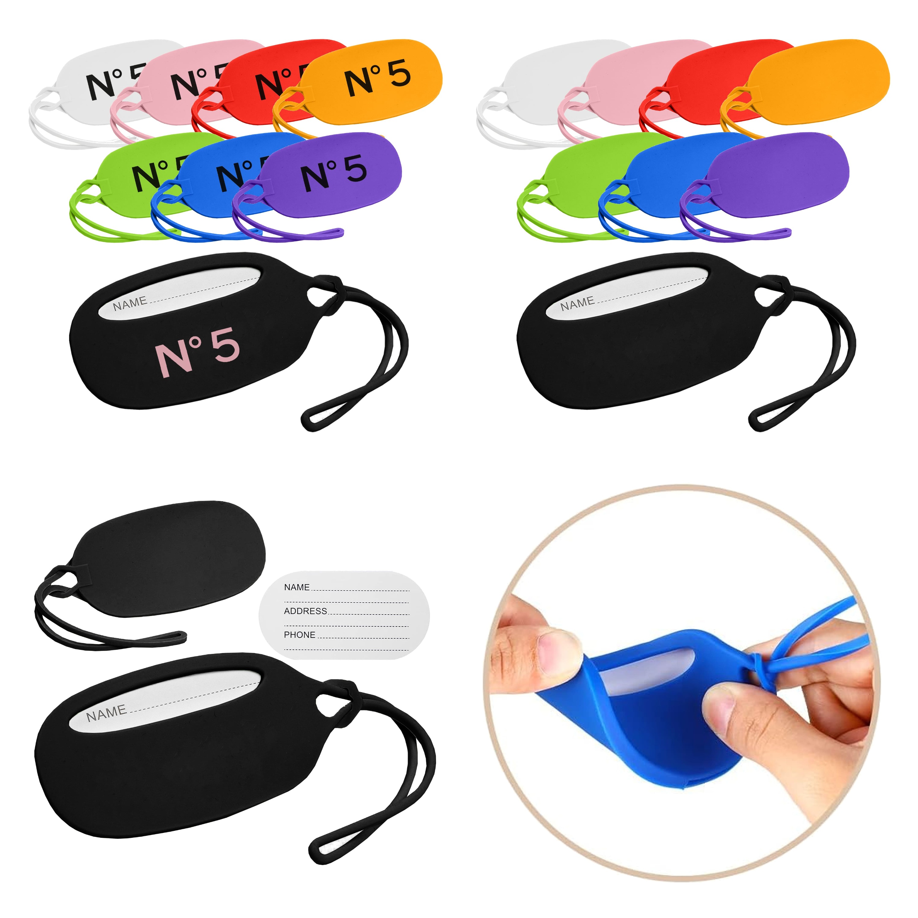 LT002 Danta Silicon Luggage Tag
