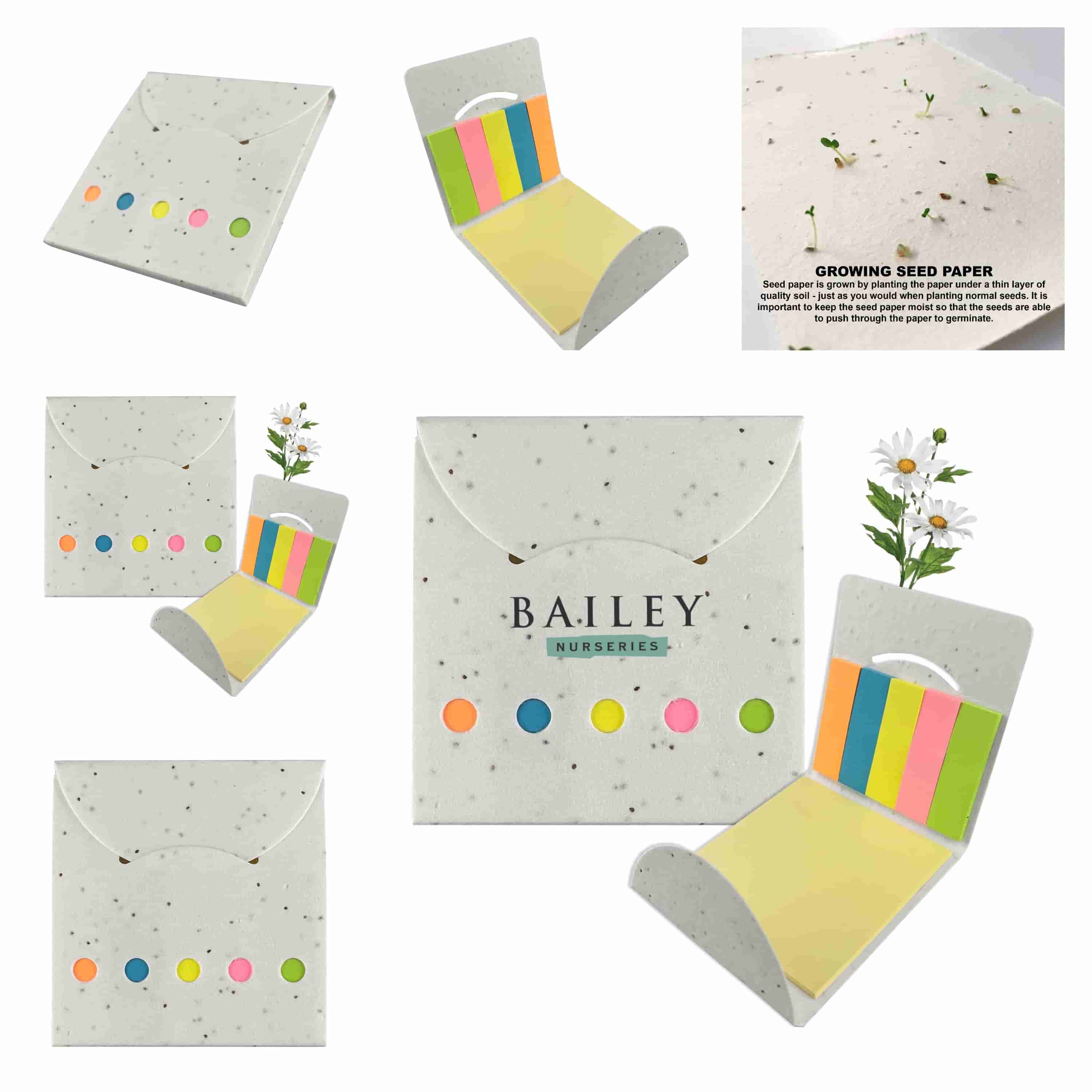 MH016 Daisy Seed Sticky Note Pad