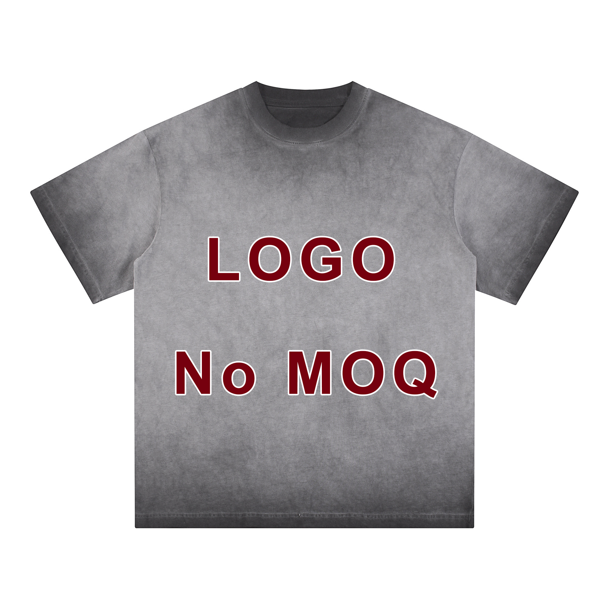 Reverse bottom fried color T-shirt series