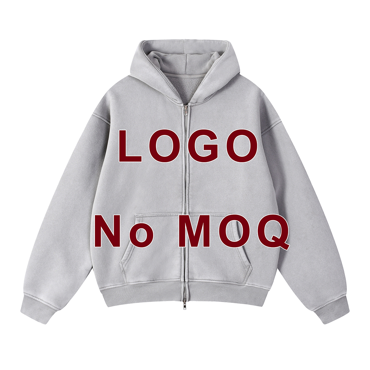 Snowflake Zip Hoodie(Plus Fleece)