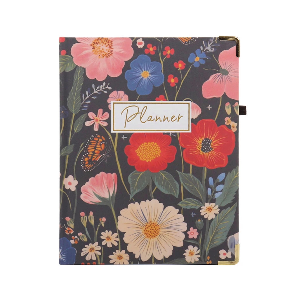 Wire-O Binding Floral Custom Weekly Monthly Planner