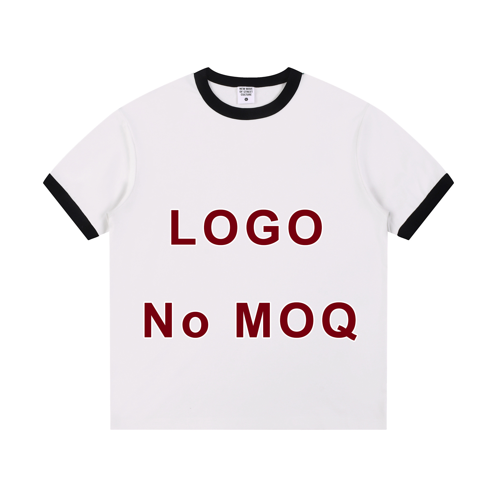 Contrasting Crew Neck T-Shirt BOX Series