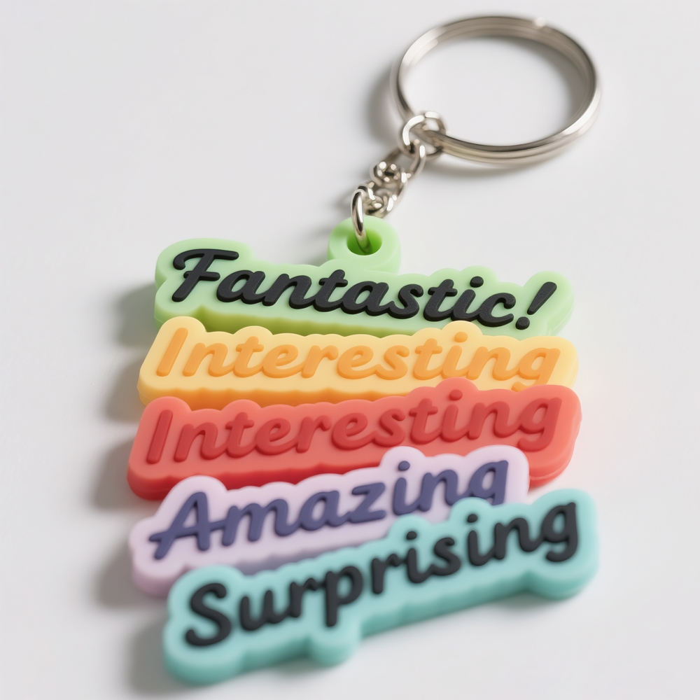 Personalized Cute Luxury Silicon Charm Soft Keyring Custom Silicone Pvc Rubber Keychains Rubber Key Chains