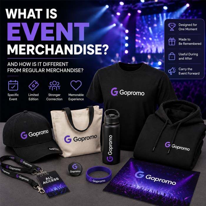 What Is Event Merchandise and How Is It Different from Regular Merchandise?