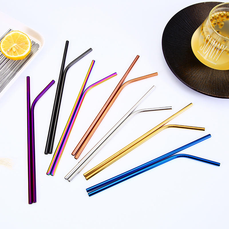 304 Stainless Steel Straw and Brush Three-piece with Blister Card Packaging