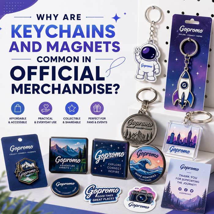 Why Are Keychains and Magnets Common in Official Merchandise?