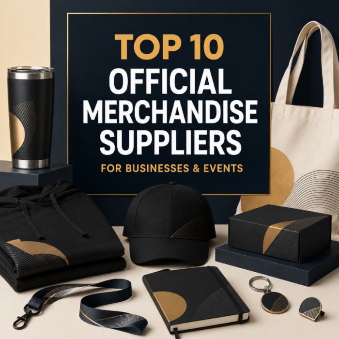 Top 10 Official Merchandise Suppliers for Businesses & Events