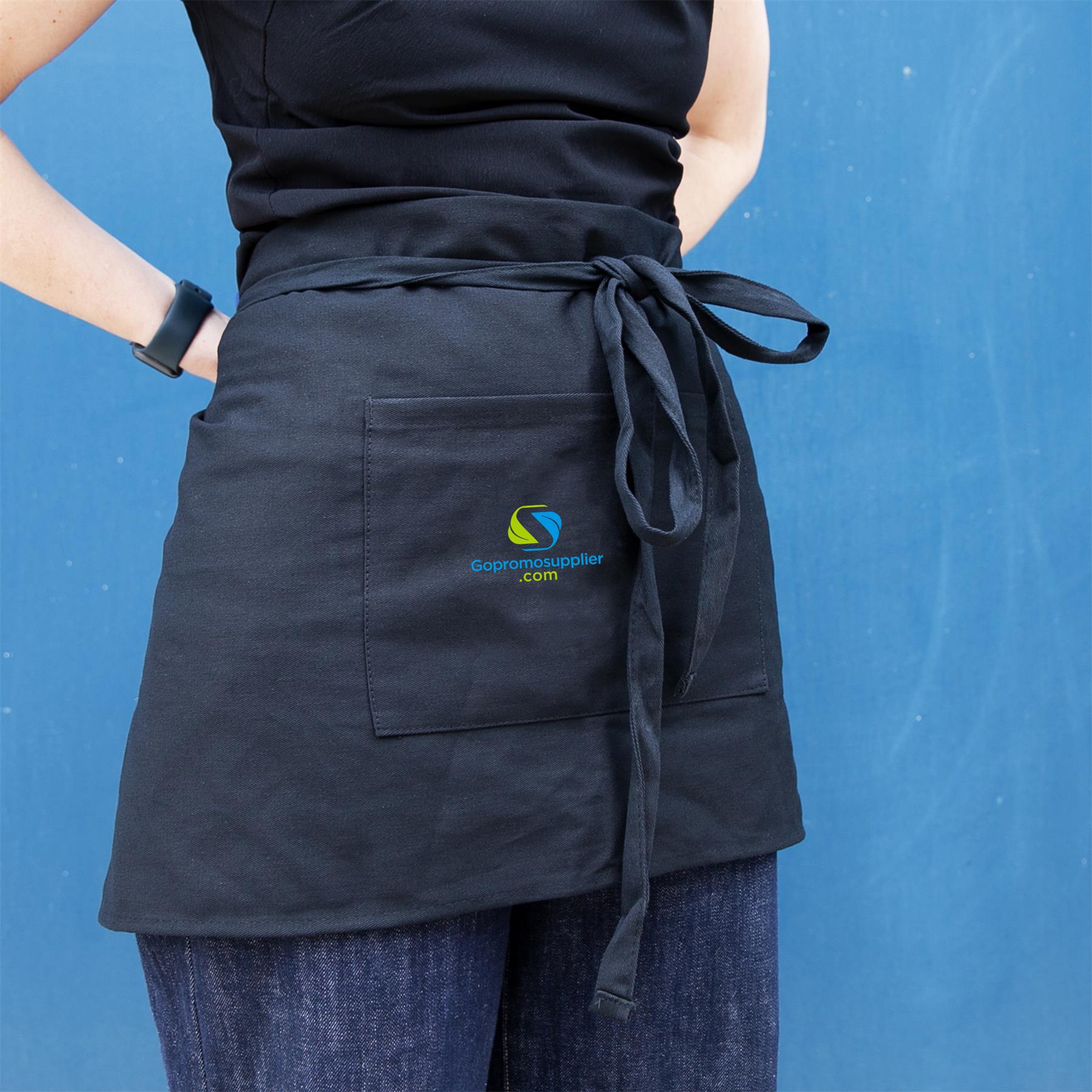 Adjustable Tie-Back Half Apron, Promotional Work Apron