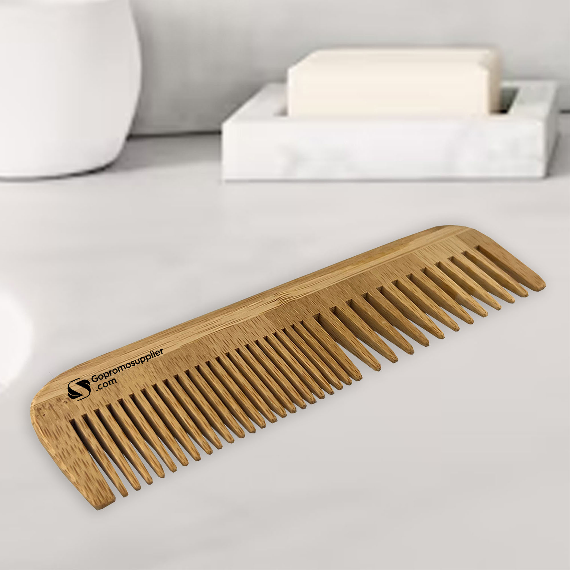 Wide‑Tooth Bamboo Hair Comb