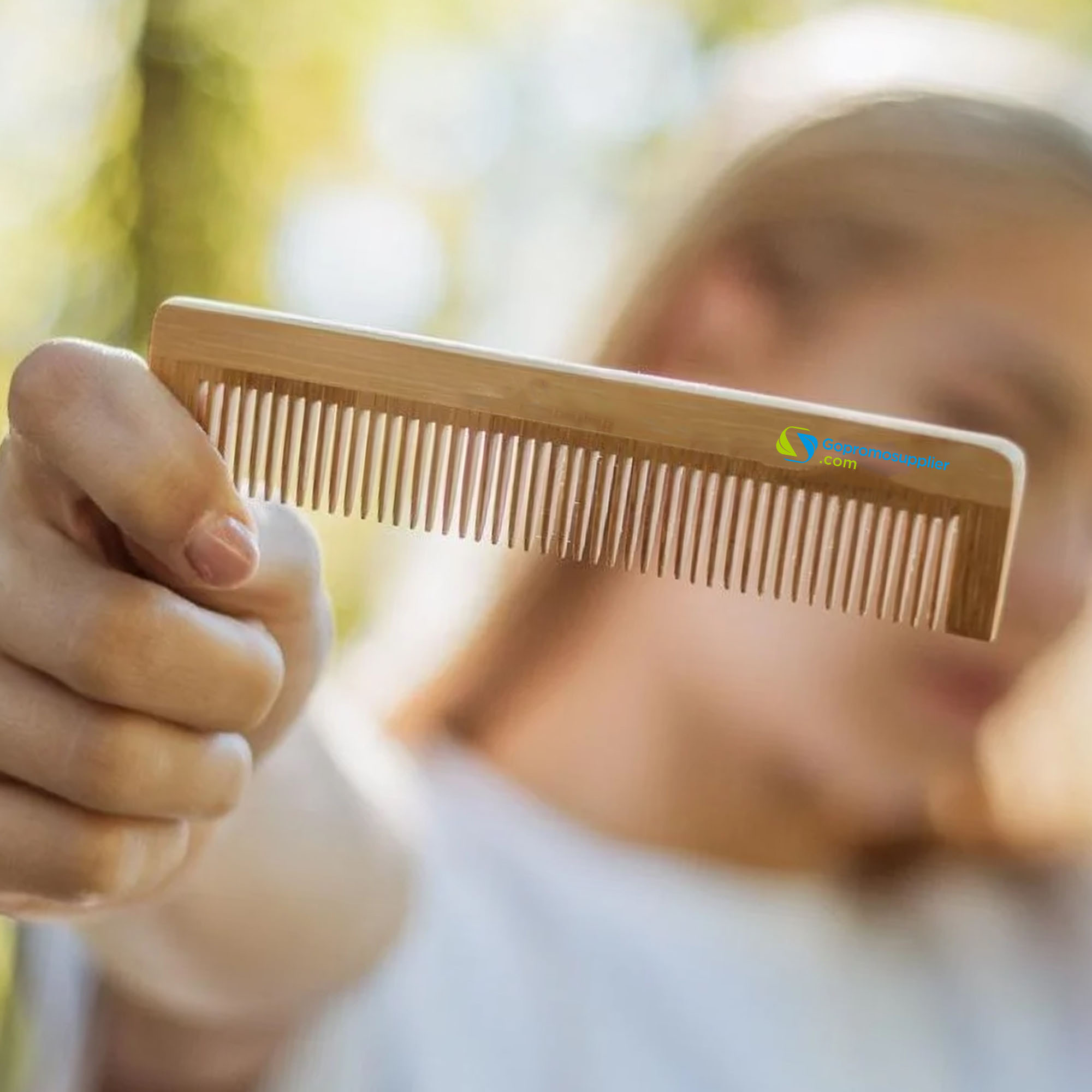 Fine‑Tooth Bamboo Hair Comb