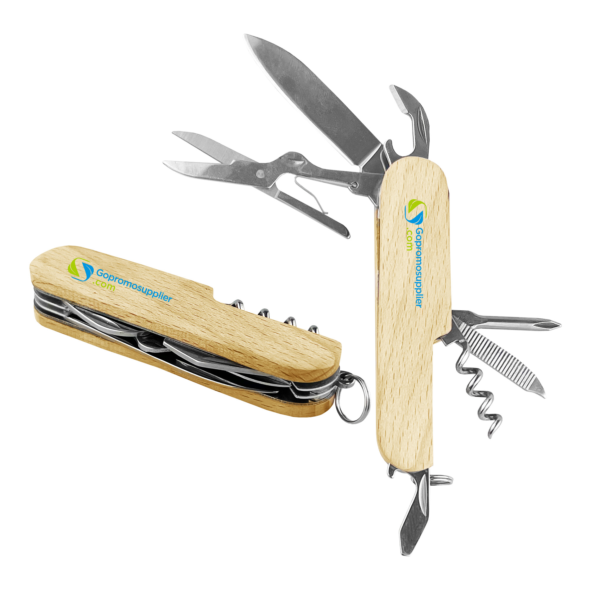 Wood Handle Multi‑function Pocket Knife