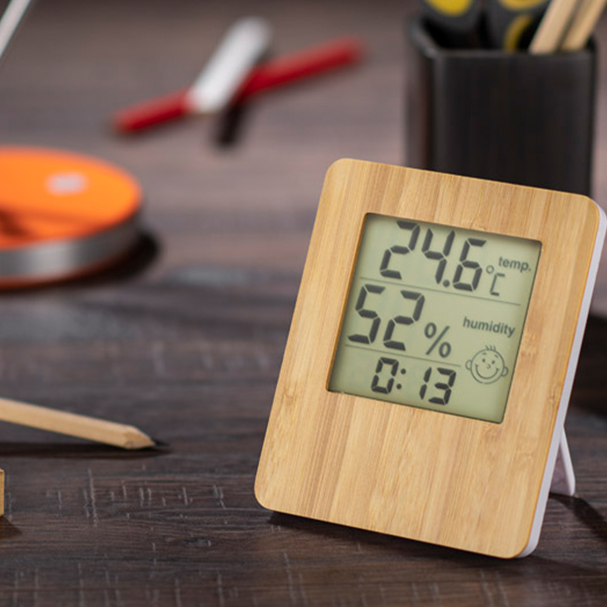 Bamboo Digital Temperature Humidity Meter_复制