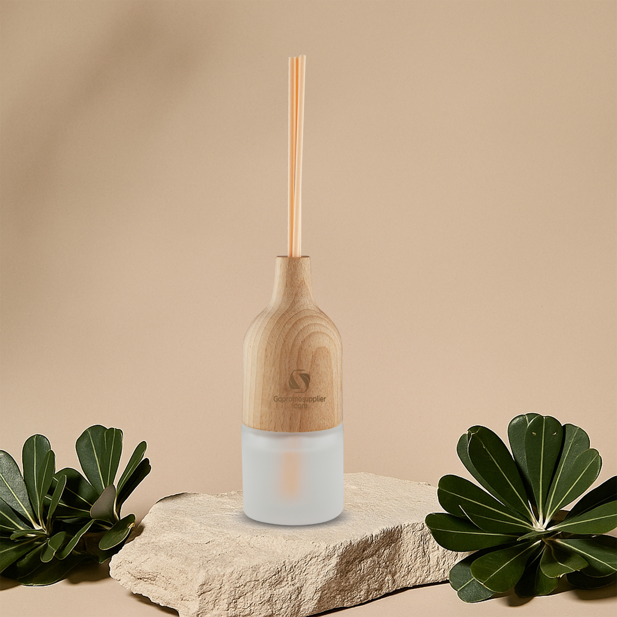 Wood & Frosted Glass Reed Diffuser