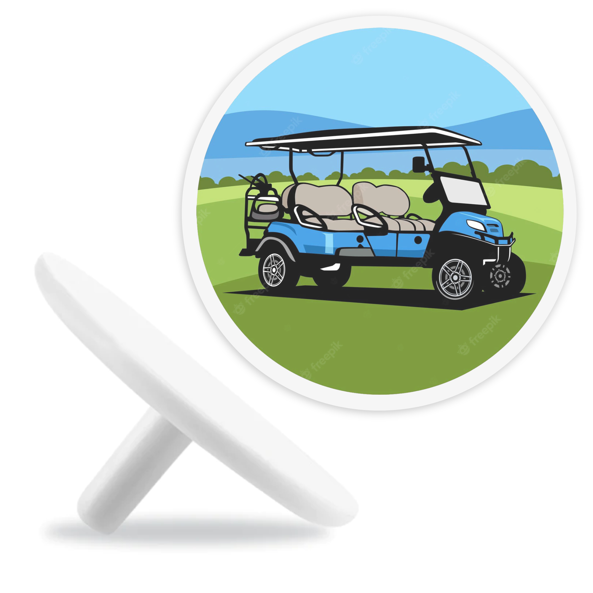 CF001 Custom Printed Round Golf Ball Marker, Personalized Logo Golf Marker, Golf Accessory Gift