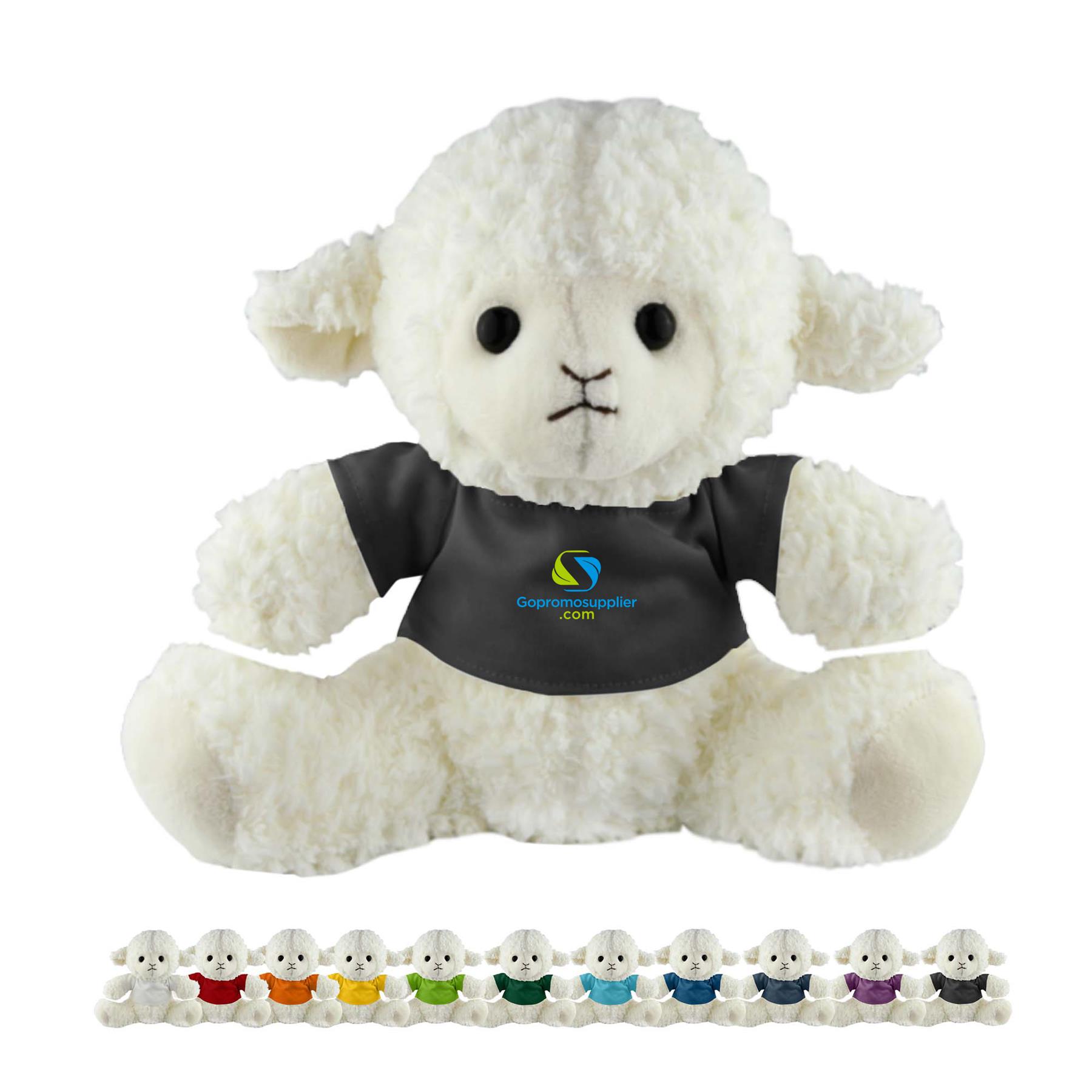 Custom Logo Lamb Plush Toy with T-shirt
