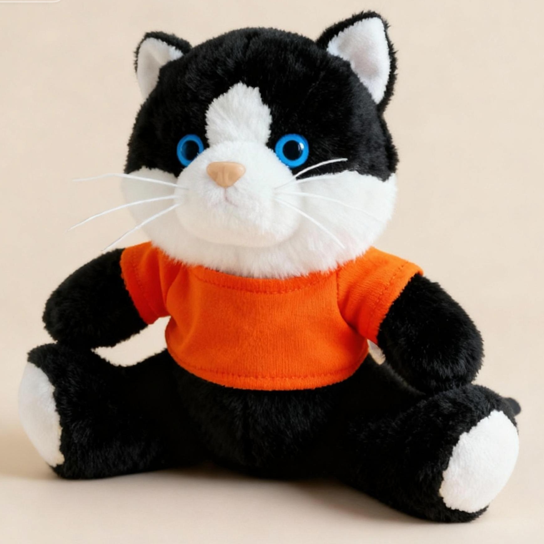 Custom Logo Cat Plush Toy with T-shirt