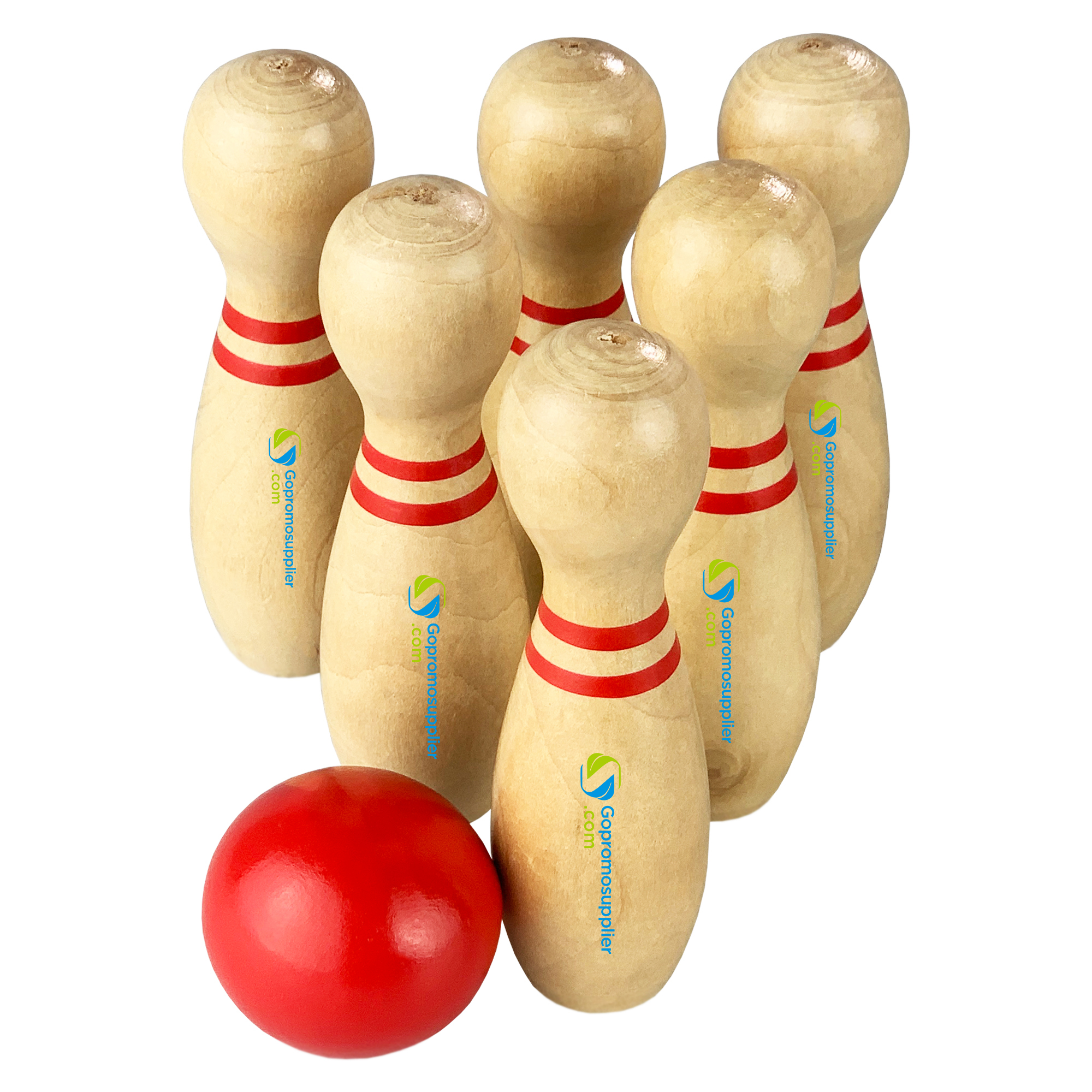 Wooden Bowling Set