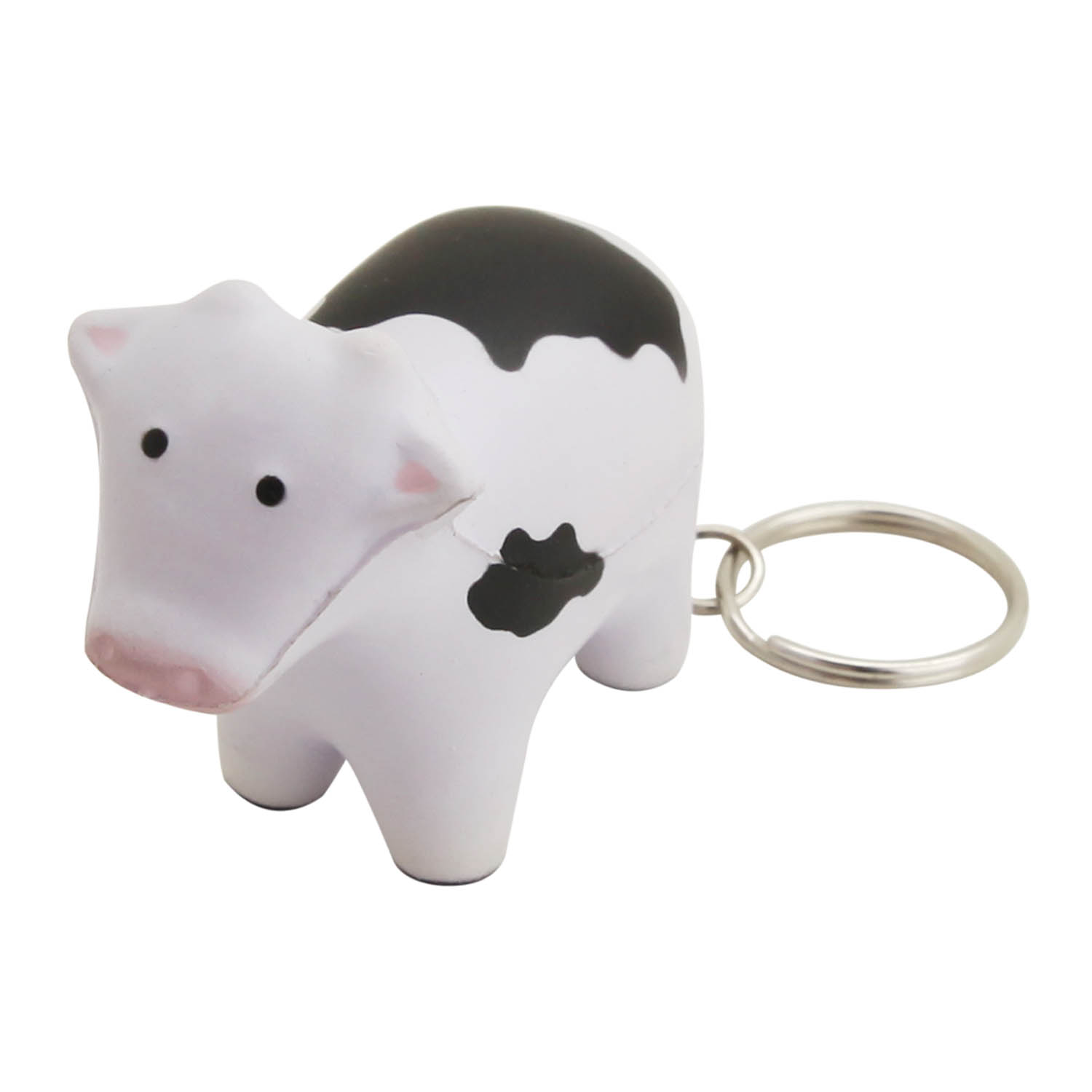 PU Cow Squishy Keychain