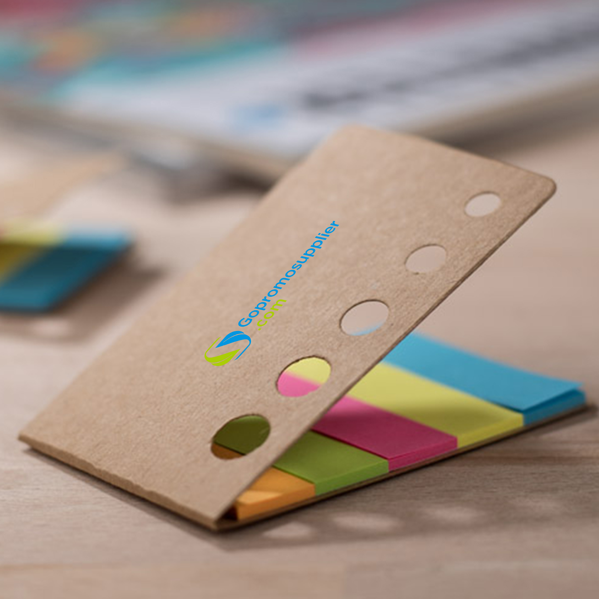 Kraft cover sticky index flags